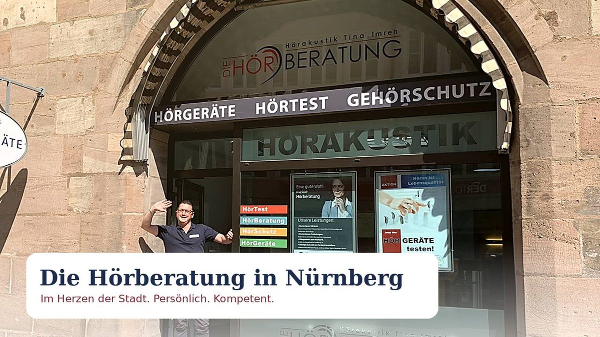 Außenansicht Die Hörberatung Nürnberg – Hallplatz 2